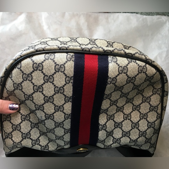 Gucci Blue Vintage Shoulder Bag - Picture 4 of 16